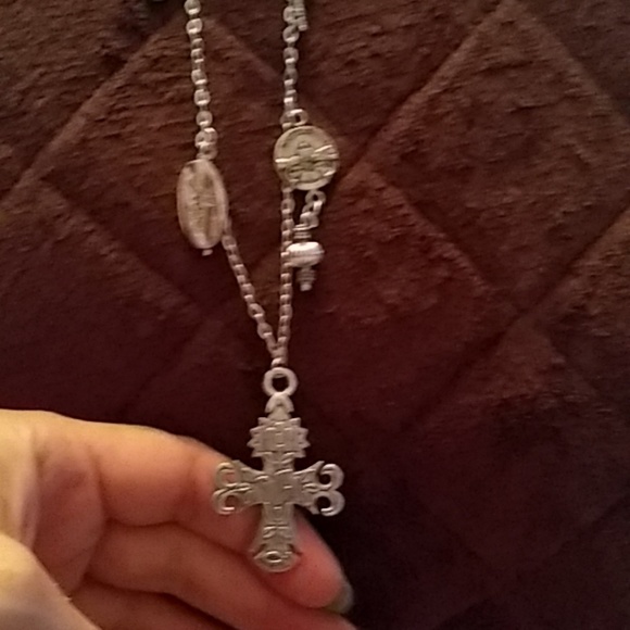 Crosses charm necklace 32" length customizable - Picture 6 of 8